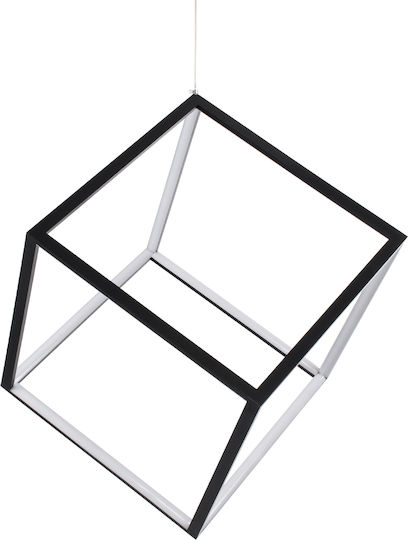 GloboStar Kiboo Hängelampe Schwarz 40x40x40cm.