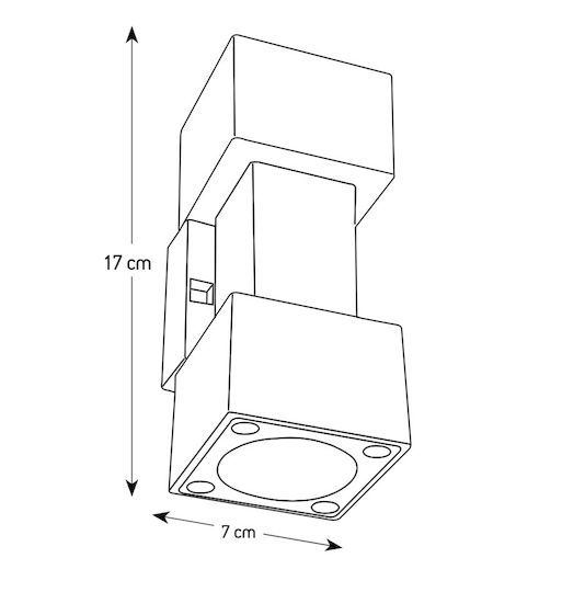 Arapidis Wall-Mounted Outdoor Ceiling Light GU10
