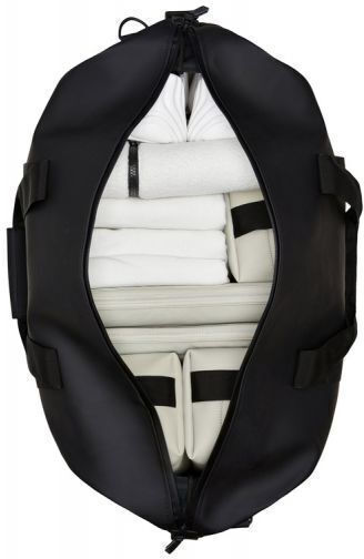 Rains Weekend Bag Sack Voyage 47lt Black Fabric L60xW27xH29cm
