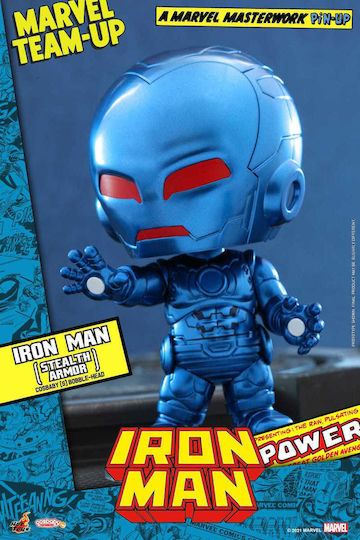 Hot Toys Marvel Iron Man Stealth Armor Cosbaby Collectible Figure Height 10cm in Scale 1:6