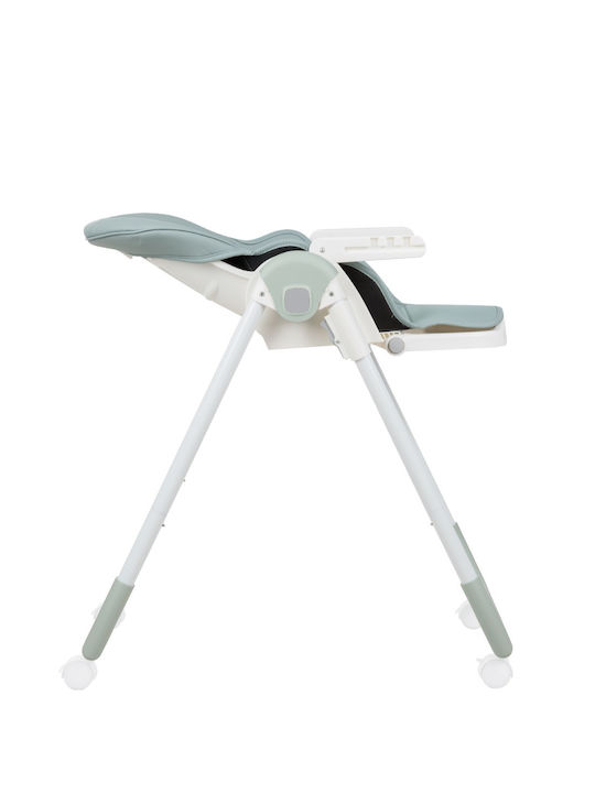 Kikka Boo Spicy Highchair with Metal Frame & Leatherette Seat Mint