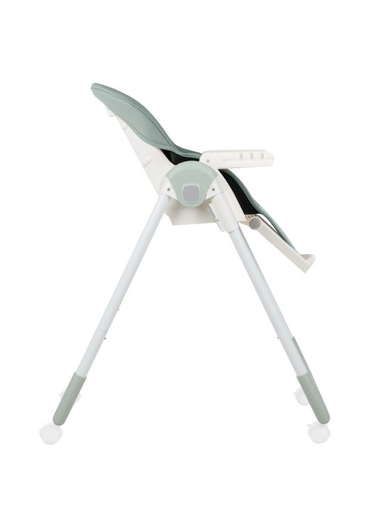 Kikka Boo Spicy Highchair with Metal Frame & Leatherette Seat Mint