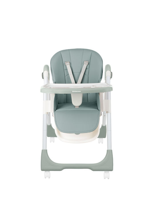 Kikka Boo Spicy Highchair with Metal Frame & Leatherette Seat Mint