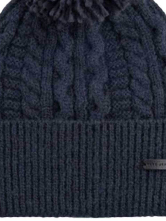 Pepe Jeans Pom Pom Beanie Γυναικείος Σκούφος Πλεκτός σε Μπλε χρώμα