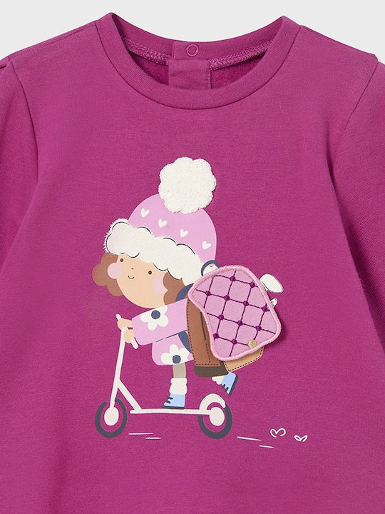 Play Kinderkleid Mädchenkleider Langärmelig Lila