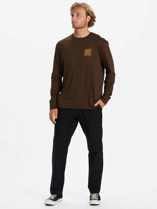 Billabong Men's Long Sleeve Blouse Brown