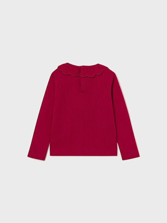 Mayoral Kids Blouse Long Sleeve Red ΒΟΛΑΝ