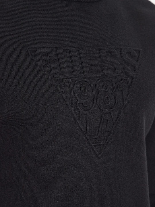 Guess Herren Langarm-Pullover Schwarz