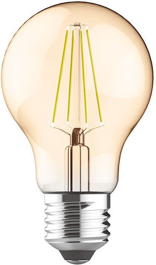Aca Λάμπα LED 8W 108mm για Ντουί E27 και Σχήμα A60 Θερμό Λευκό 940lm Dimmable