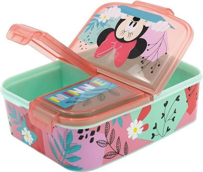 Stor Minnie Mouse Kids Lunch Plastic Box Multicolour