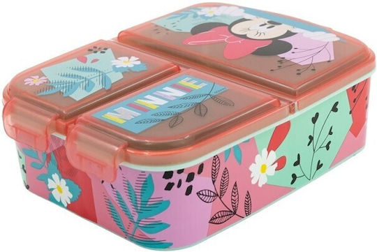 Stor Minnie Mouse Пластмасово детско контейнерче за храна Minnie Червен