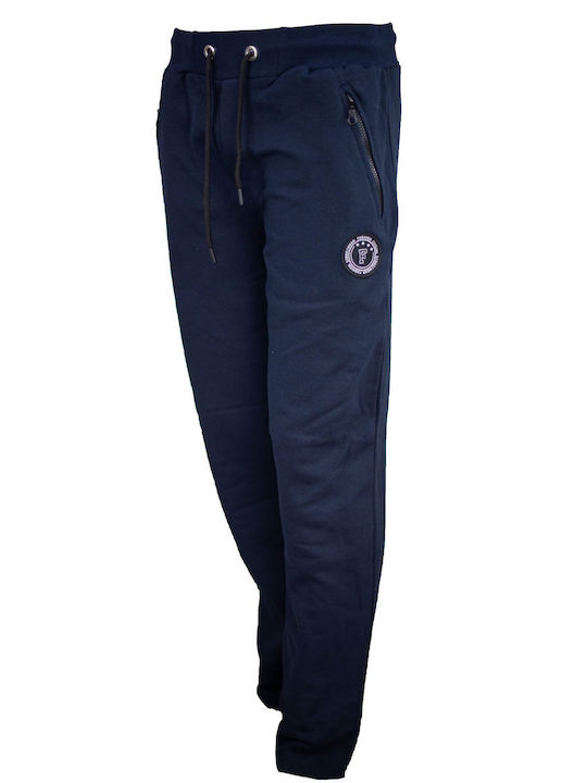 Men's straight leg sweatpants Blue