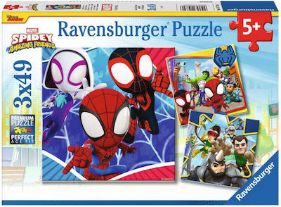 Детски Пъзел Spidey's adventures за 5++ Години 147бр Ravensburger