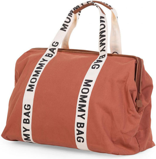 Childhome Wickeltasche-Wickeltasche Schulter/Hand Terracotta 55x30x30cm.