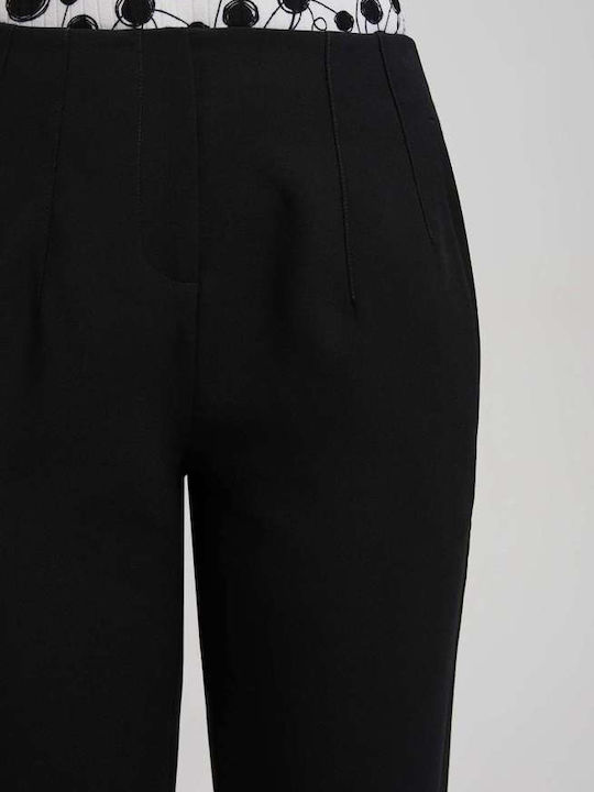 Make your image Women's Fabric Trousers Black