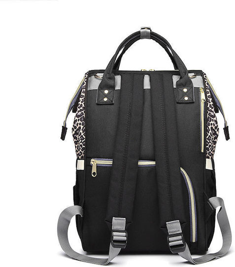 Lequeen Diaper Bag Backpack Black 26x15x41cm