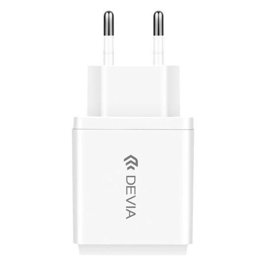 Devia Handyladegerät Ohne Kabel mit 3 USB-A Ausgangsanschlüsse Weiß (DVCH-320460)