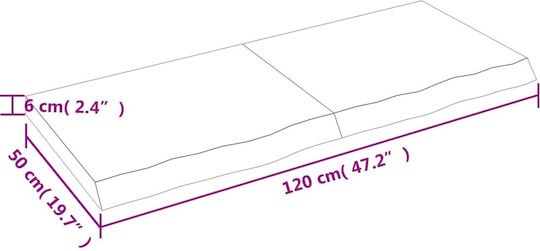 Raft Bej 120x50x6 cm