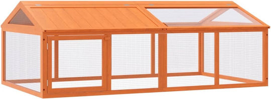 vidaXL Wooden Poultry Coop L2 x W1.12 x H0.74m