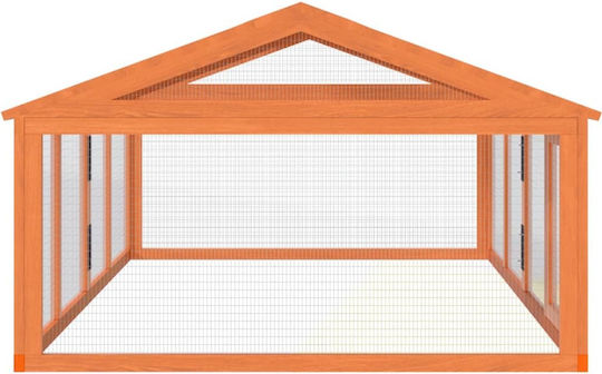vidaXL Wooden Poultry Coop L2 x W1.12 x H0.74m