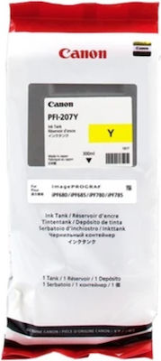 Canon PFI-207 InkJet Printer Ink Yellow (8792B001)