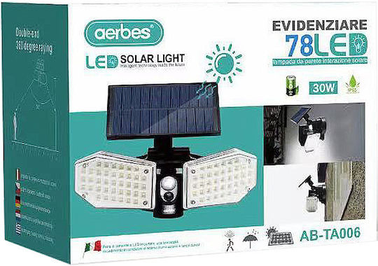 Aerbes Aerbes Wall Mounted Solar Light 30W with Motion Sensor