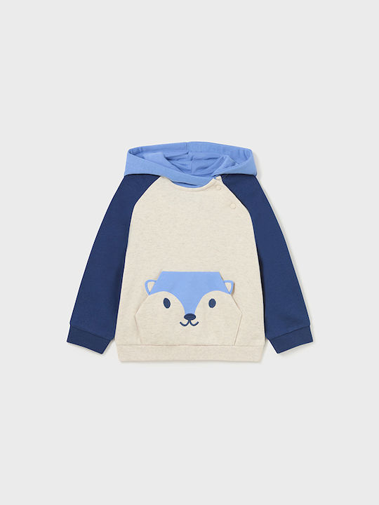 Mayoral Kids Sweatpants Set Light Blue 2pcs Raccoon Face