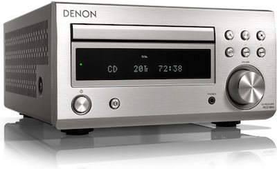 Denon Sistem audio RCD-M41 DAB RCDM41DABSPEK 60W cu CD / Media digitale Player și Bluetooth Argint