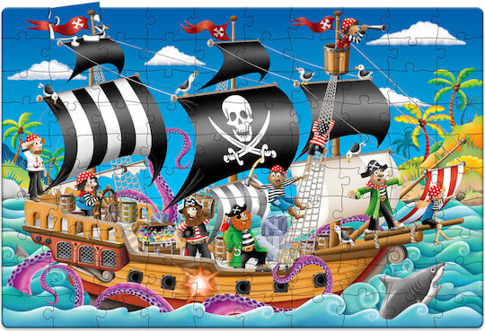 Puzzle pentru Copii Corabie Pirat pentru 3+ ani+ Ani 100buc The Learning Journey
