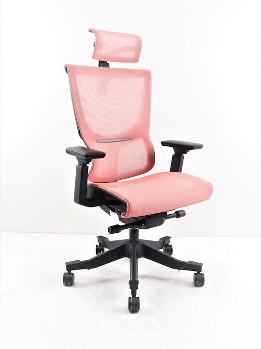 THESIS S8 Office Chair with Adjustable Arms Coral Red