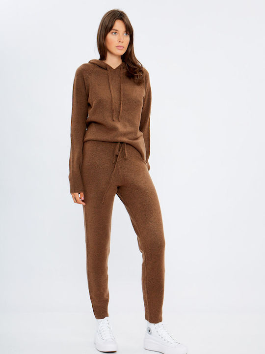 Dama Tesatura Pantaloni Maro