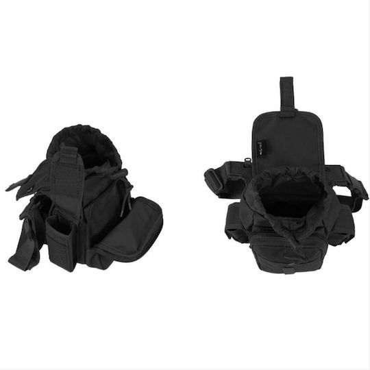 Mil-Tec Στρατιωτικό Τσαντάκι Μηρού από Cordura Μαύρο