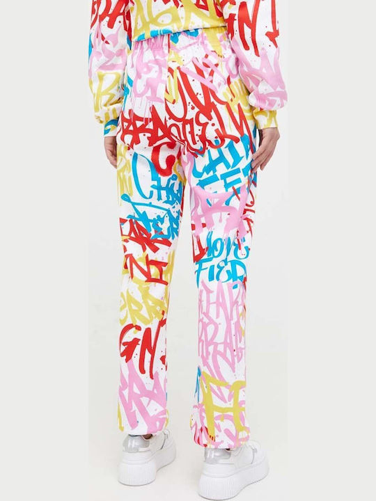 Chiara Ferragni Damen Stoff Hose mit Gummizug