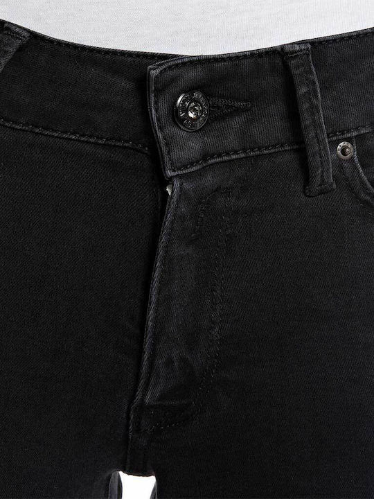 New Luz Damenjeans in Enger Passform Schwarz