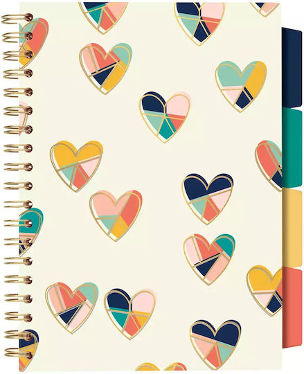 Pukka Spiral Notebook Ruled B5 100 Sheets Multicolour 1pcs
