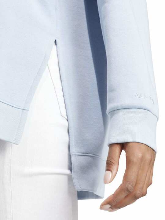 Adidas Γυναικείο Φούτερ με Κουκούλα Μπλε