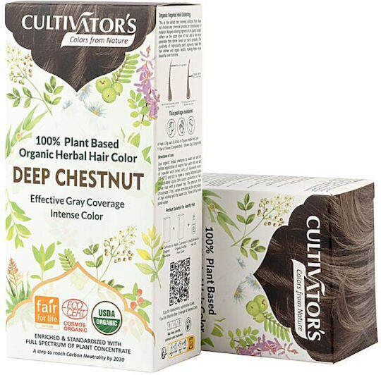 Cultivator Organische Haarfärbemittel Tiefe Kastanie 100g