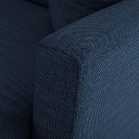 Ghufran Colțar Canapea Pat cu Unghi Reversibil și Spațiu de Depozitare Albastru 200x133x77cm