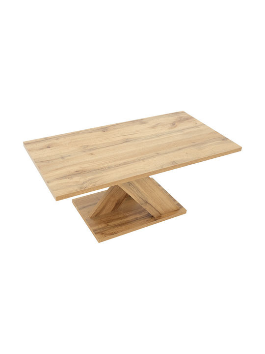 Masa De Cafea Centrală Rectangulară Solange Din Lemn Bej L110xL55xÎ47.5cm