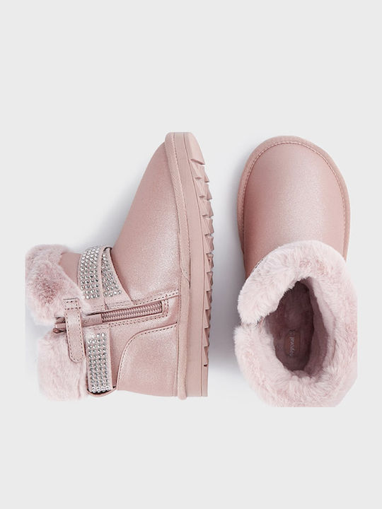 Kinderstiefeletten mit Reißverschluss Rosa