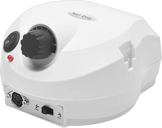 Nail Drill Power 65W White with Pedal with 30000 Rotations per Minute