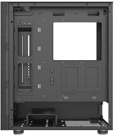 Darkflash DK210 Геймърско бюро Пълна кула Компютърна кутия със страничен прозорец и RGB осветление Черен