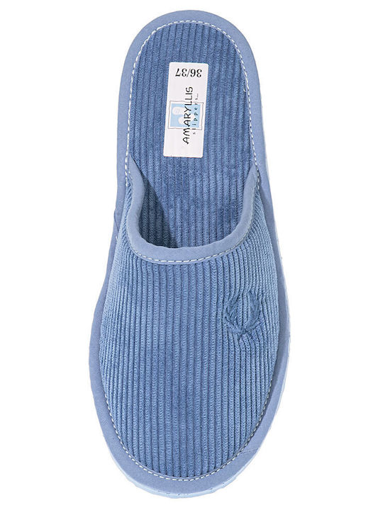 Amaryllis Slippers Winter Women's Slippers in Albastru color