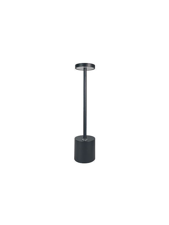 Eurolamp Επιτραπέζιo Φωτιστικό Εξωτερικού Χώρου 4W με Θερμό Λευκό Φως IP54 Μαύρο