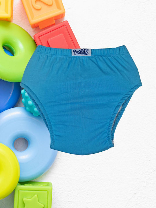 Poopes Kids' Brief Blue