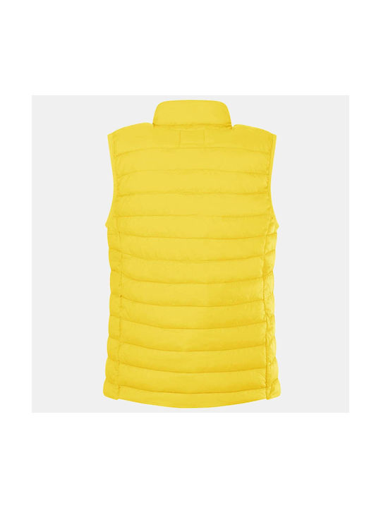 Guess Girls Quilted Coat Yellow Sleeveless