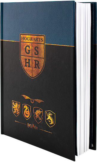 Blue Sky Studios Harry Potter - Houses Σημειωματάριο A5 120 Φύλλων Ριγέ με Σκληρό Εξώφυλλο Πολύχρωμο