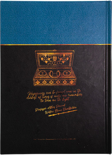 Blue Sky Studios Harry Potter - Houses Σημειωματάριο A5 120 Φύλλων Ριγέ με Σκληρό Εξώφυλλο Πολύχρωμο