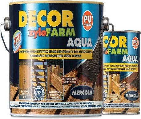 Mercola Decor Xylofarm Aqua Polyurethan Wasser Olive tree Satin,σατεν 750ml