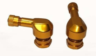 Puig Γωνιακές Βαλβίδες Ελαστικών 11mm Χρυσό 2τμχ